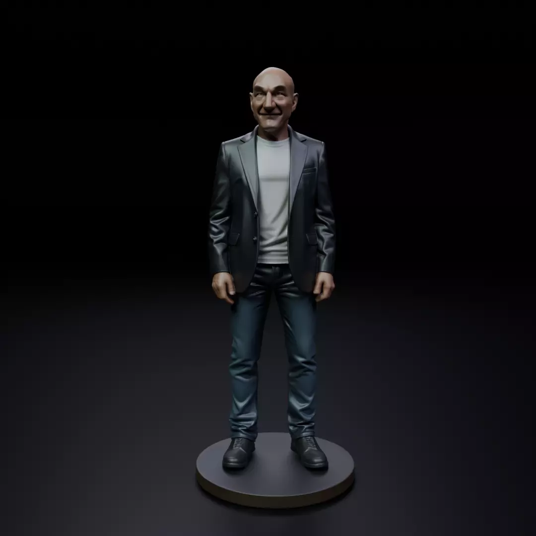 Patrick Stewart 3D print model_16