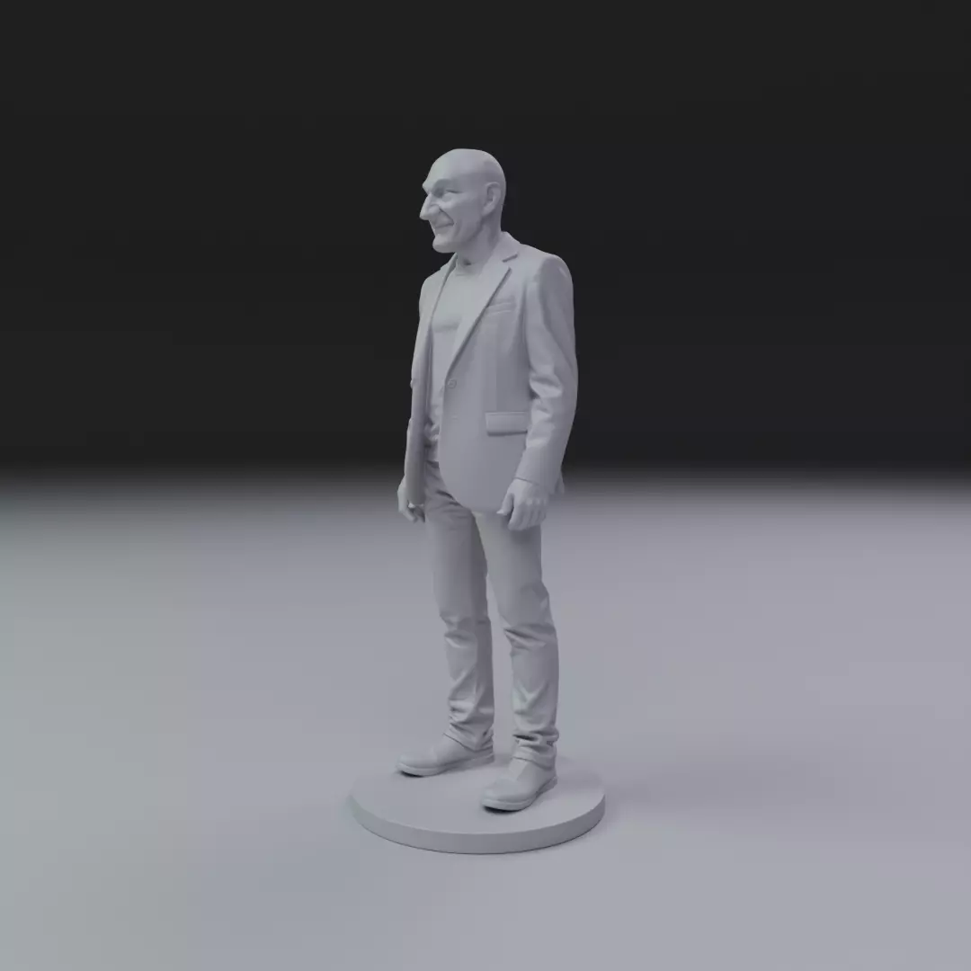 Patrick Stewart 3D print model_9