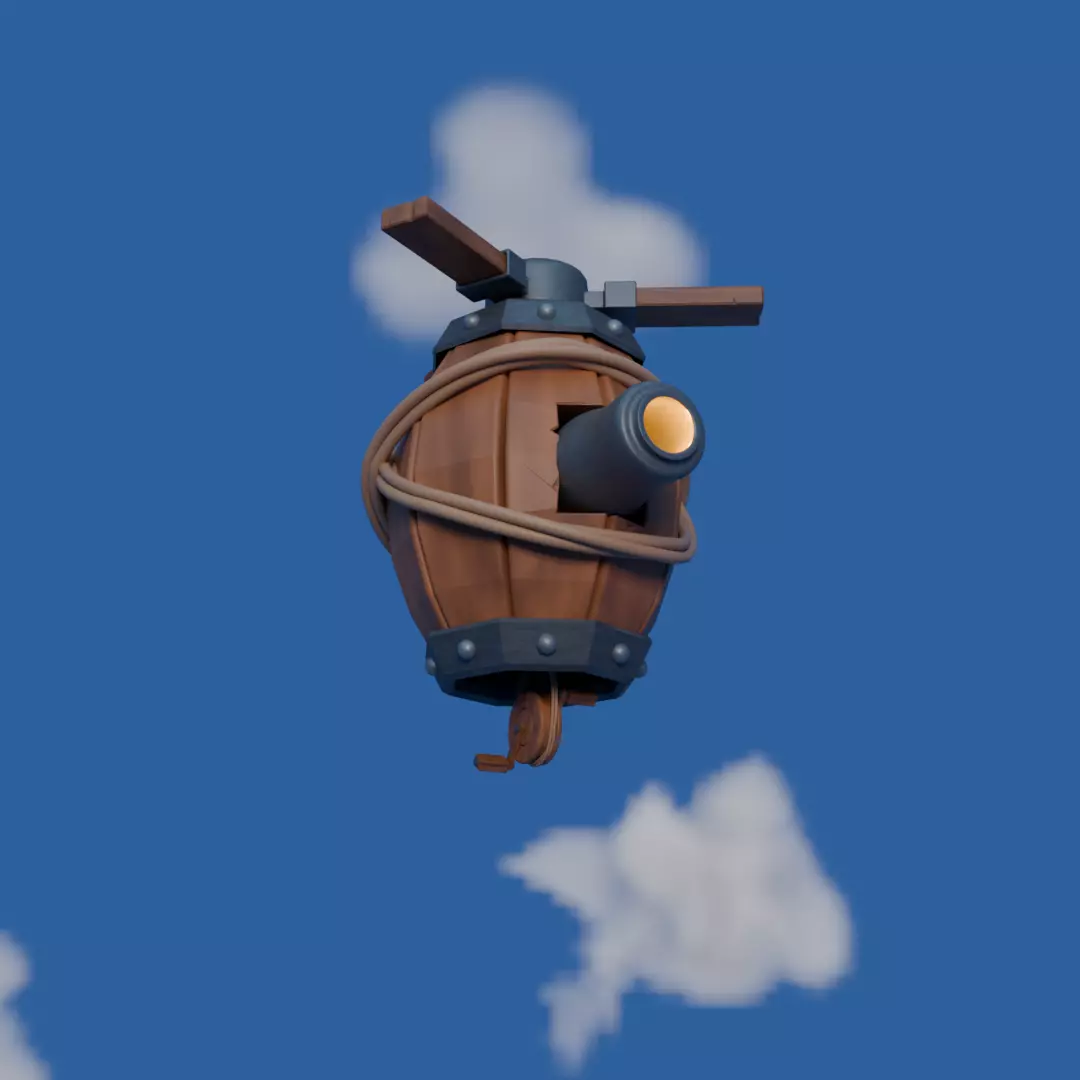 Royale Scene Low-poly 3D model_3