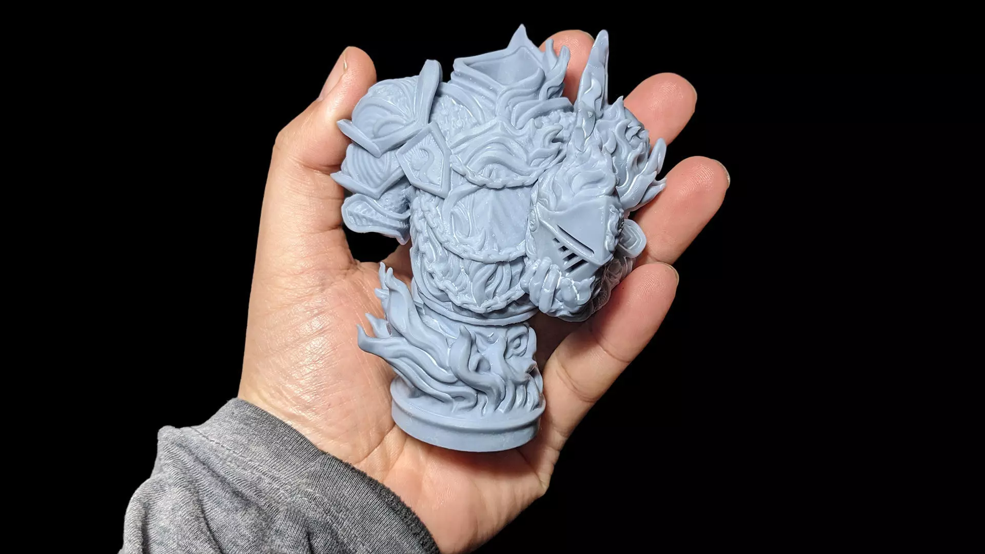 Dullahan -The Headless Rider Bust Pre Supported 3D print model_3