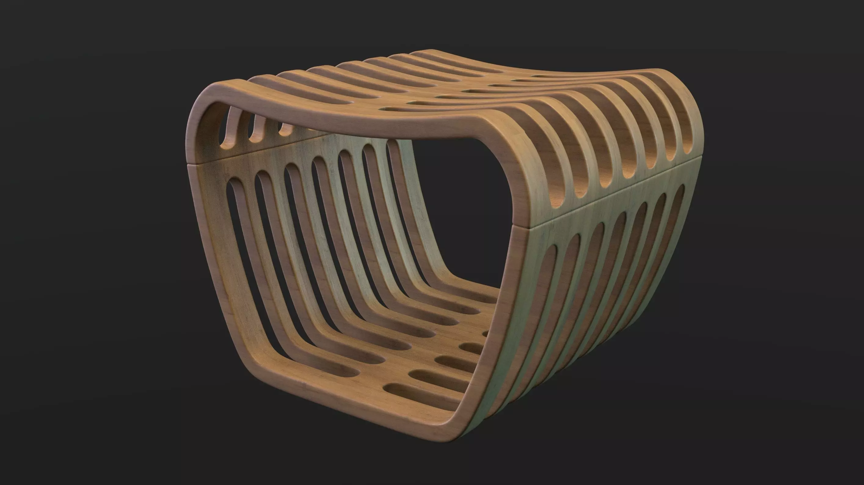 Giorgio Bench 3D model_0