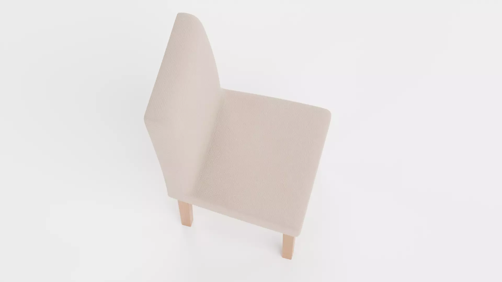 -Restaurant Chair- Low-poly 3D model_5