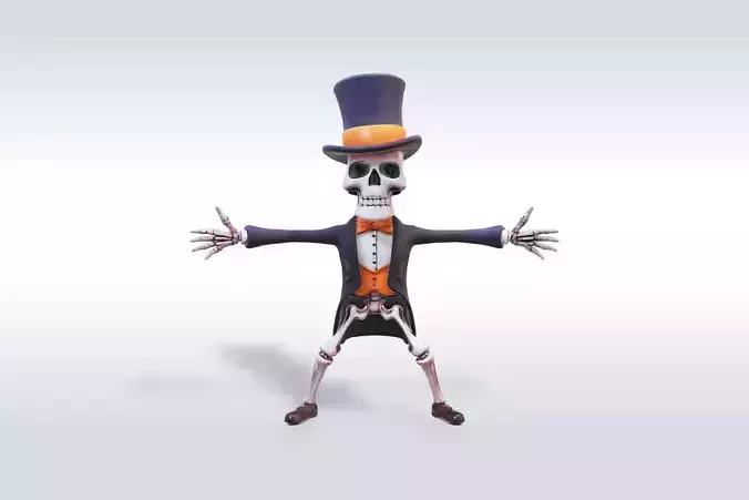 Cheerful Ghost Character Halloween