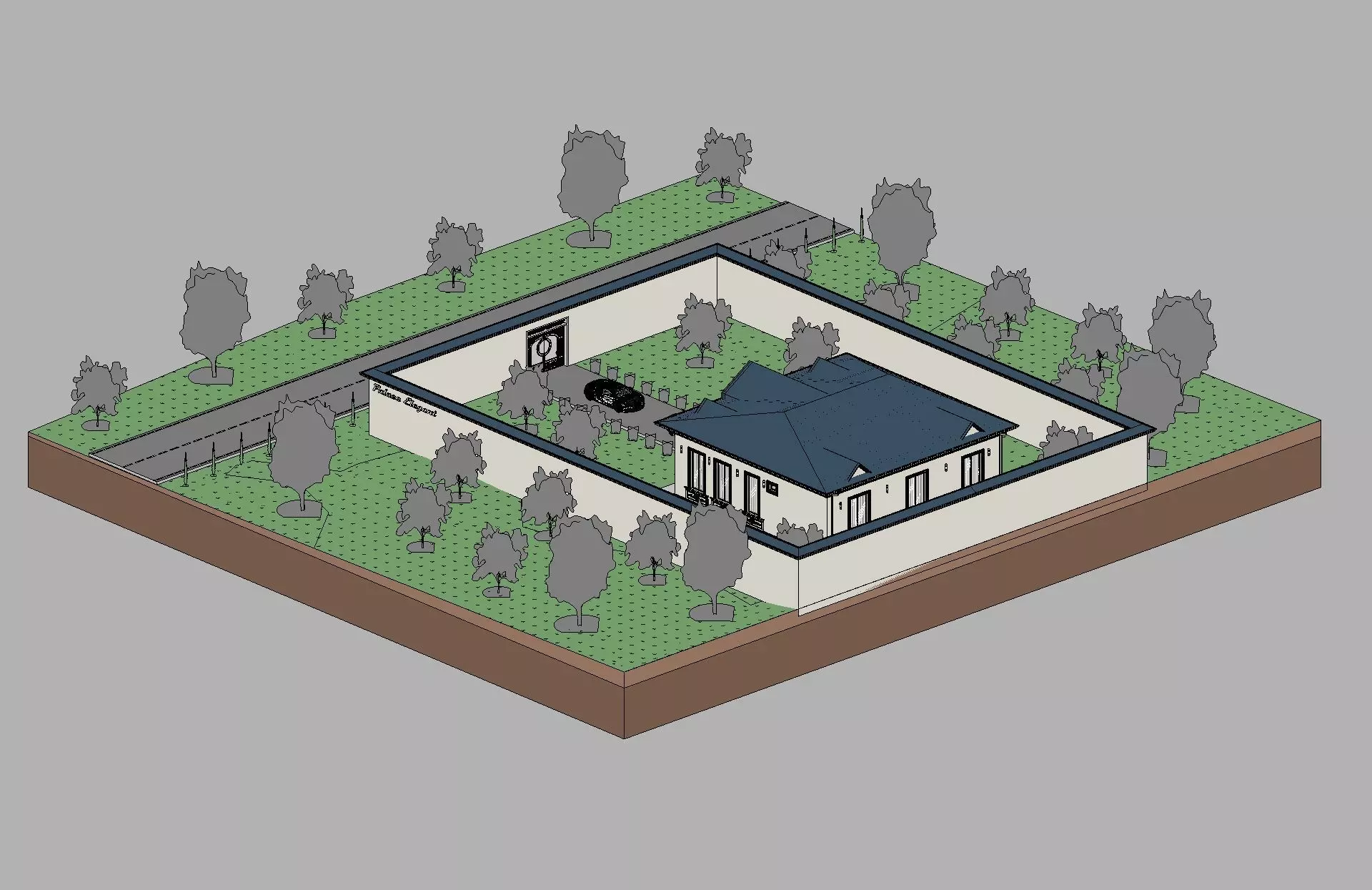 Classic House Revit Model 7 3D model_12