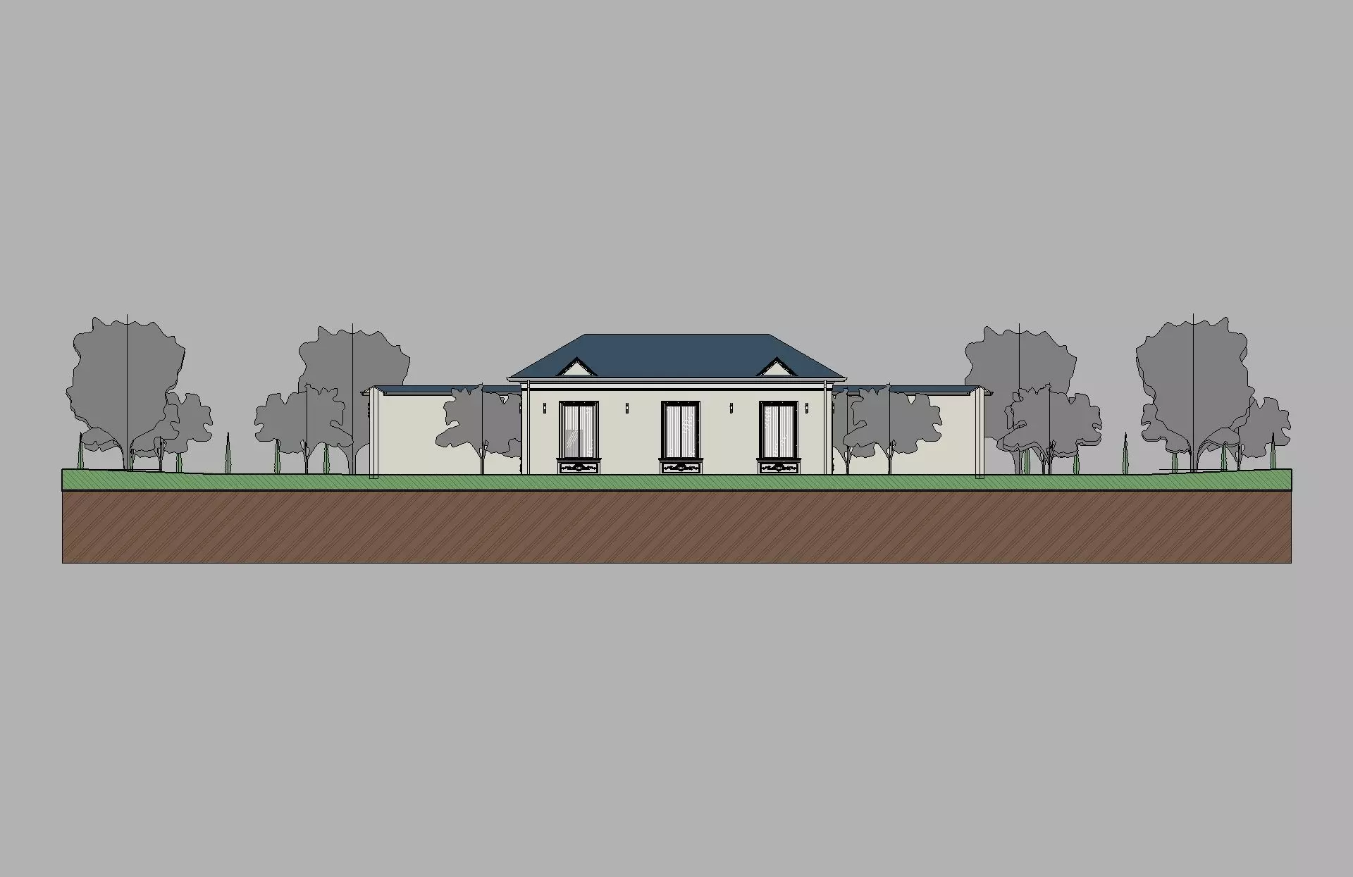 Classic House Revit Model 7 3D model_17