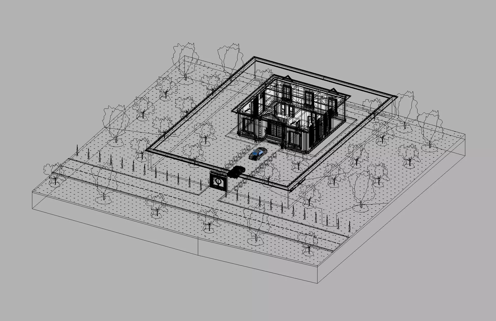 Classic House Revit Model 7 3D model_28