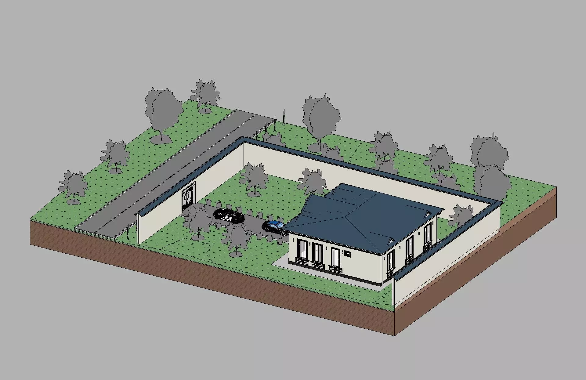 Classic House Revit Model 7 3D model_16