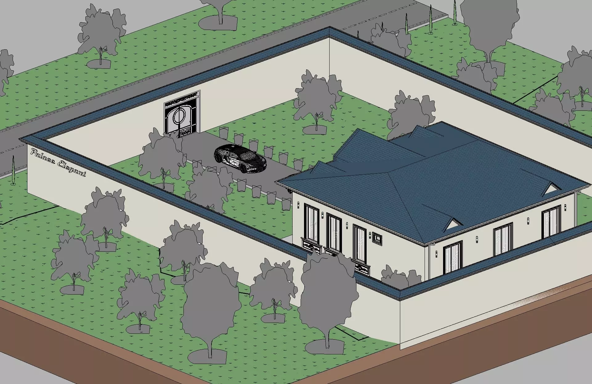 Classic House Revit Model 7 3D model_13