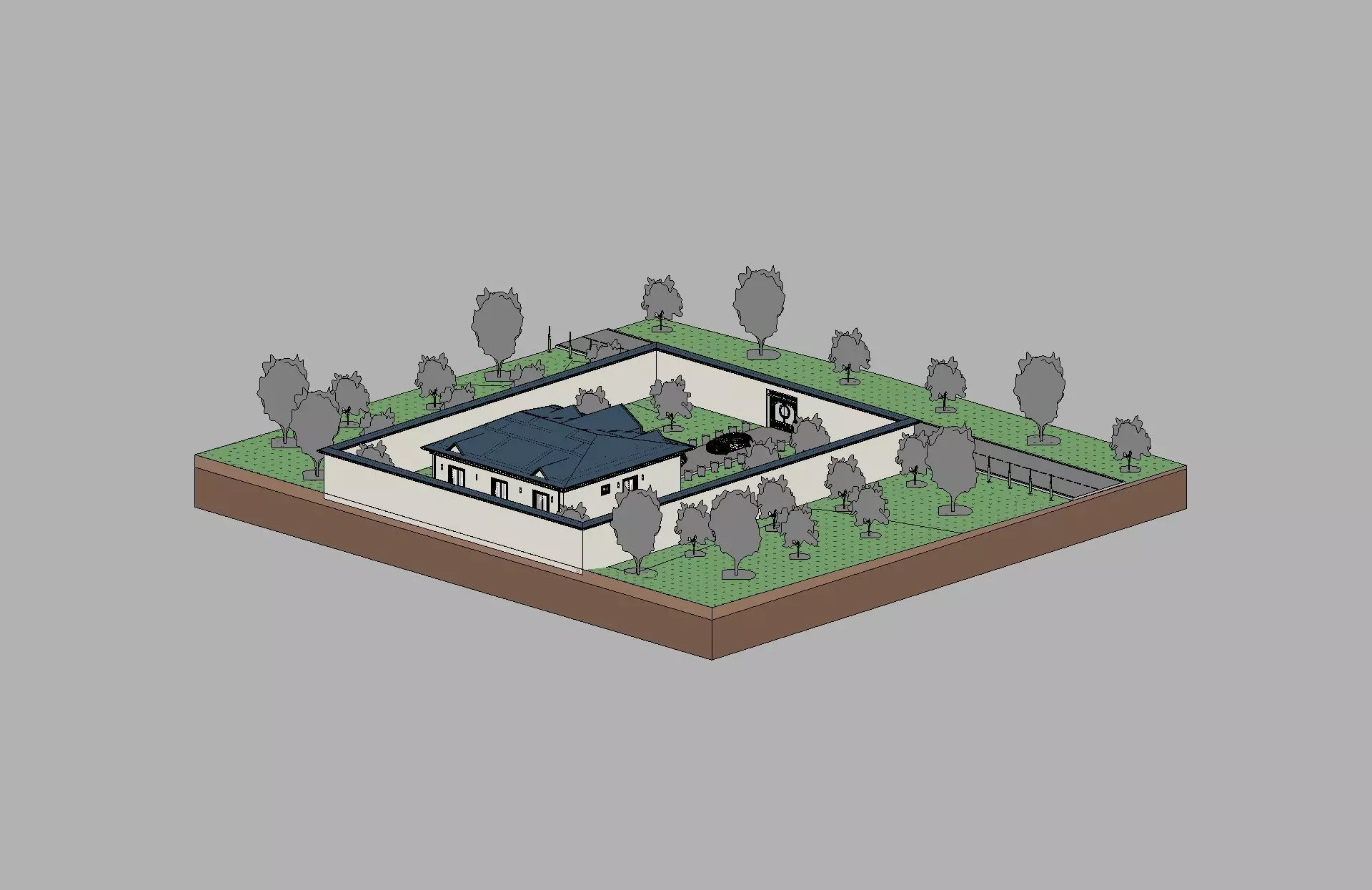 Classic House Revit Model 7 3D model_23