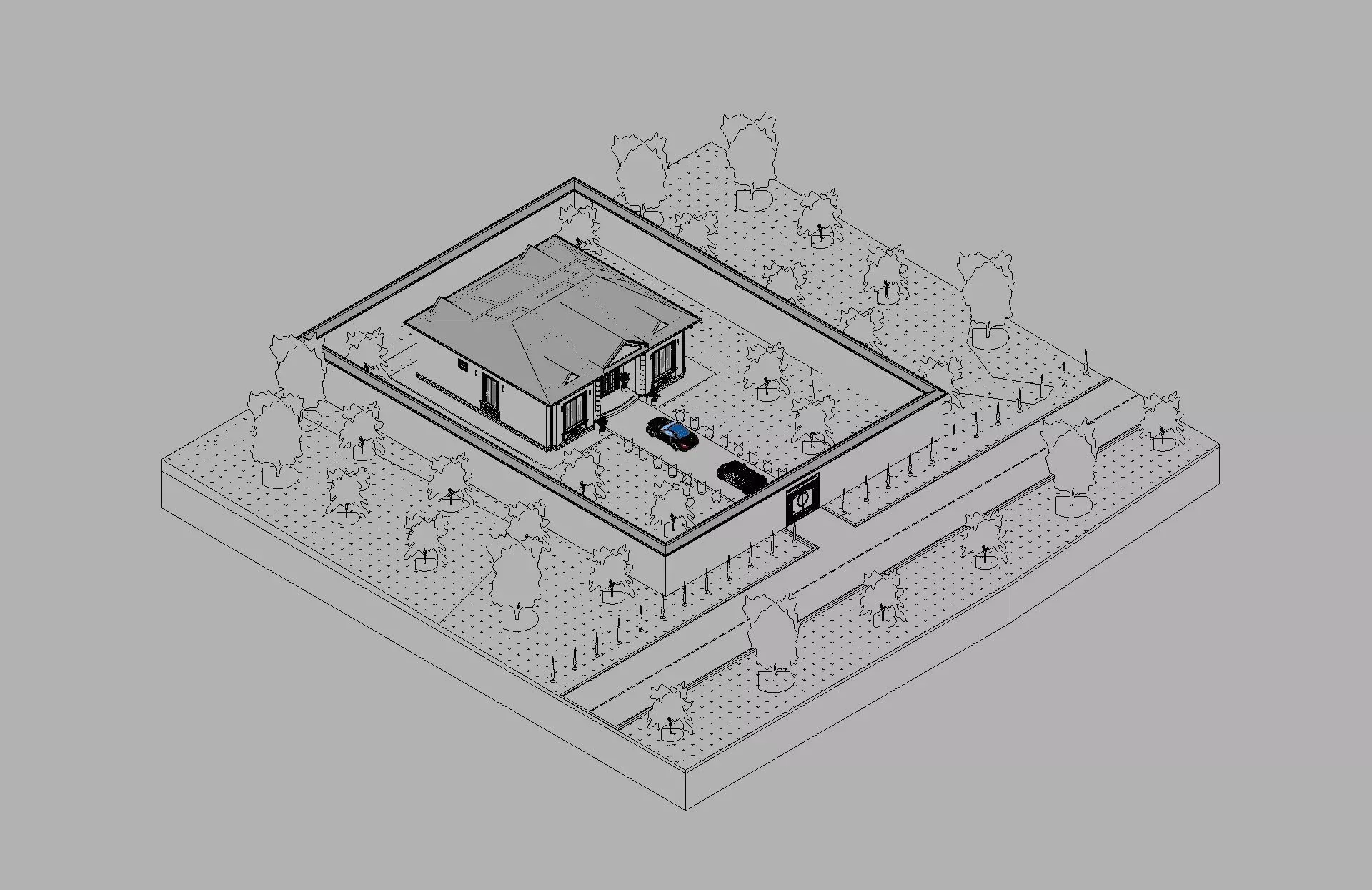 Classic House Revit Model 7 3D model_33