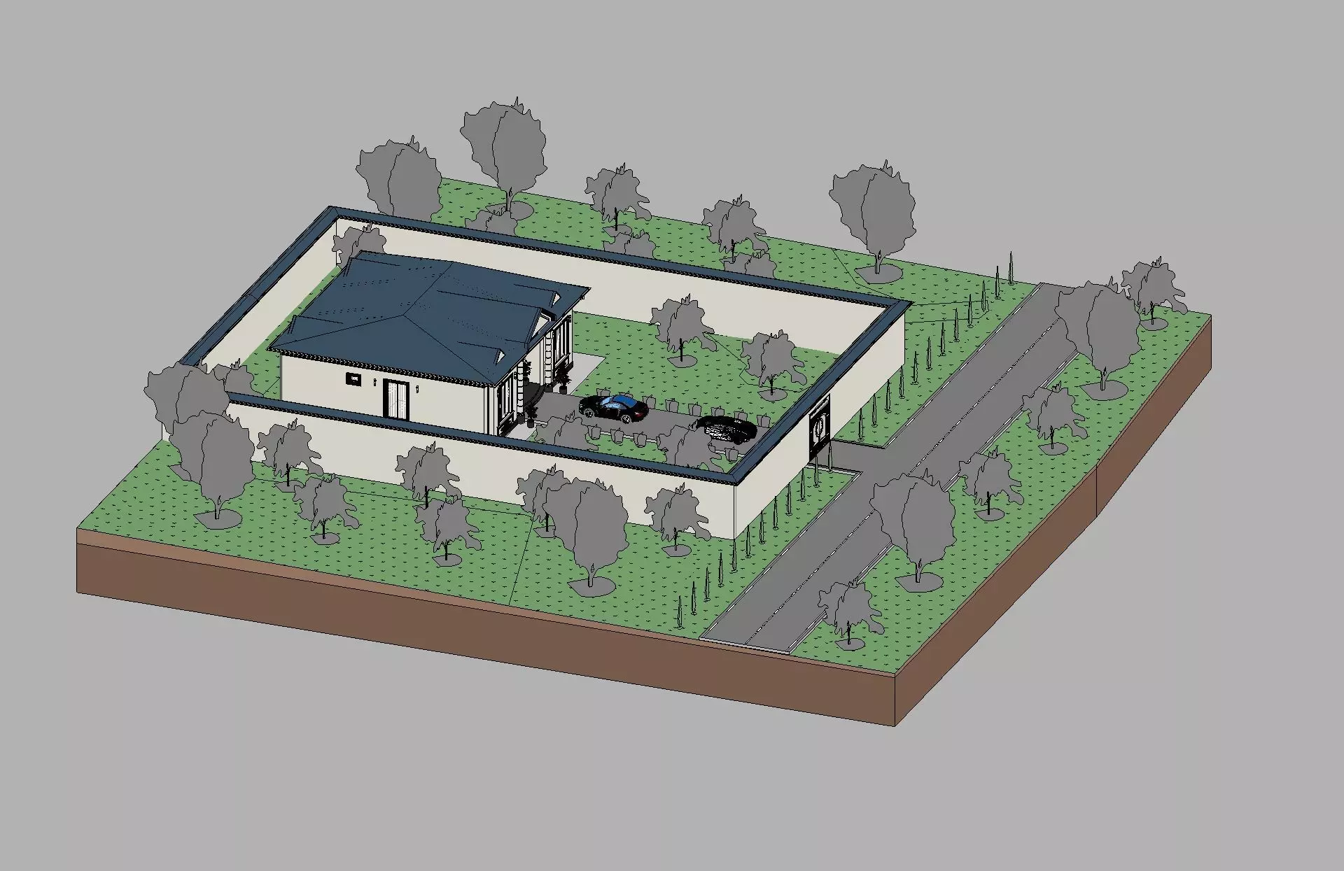 Classic House Revit Model 7 3D model_11