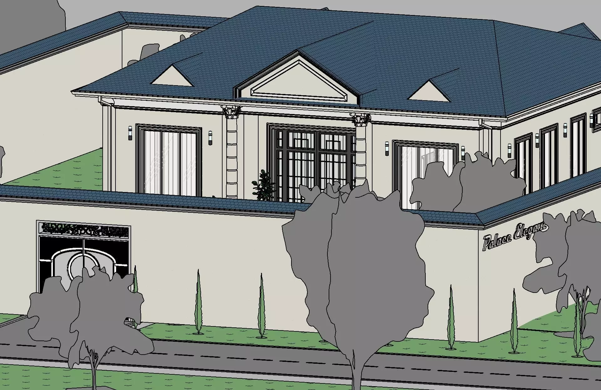 Classic House Revit Model 7 3D model_26