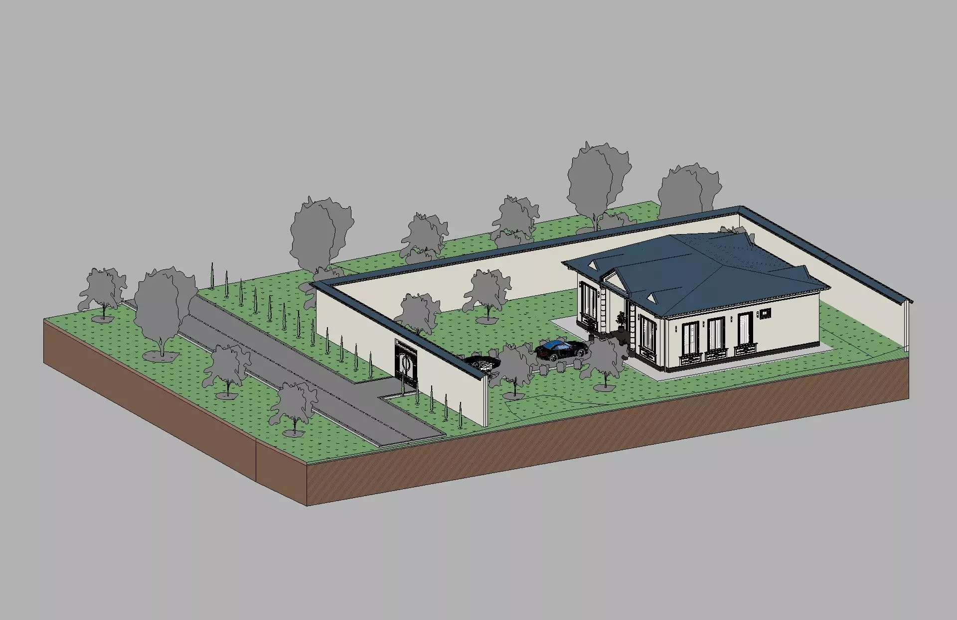 Classic House Revit Model 7 3D model_19