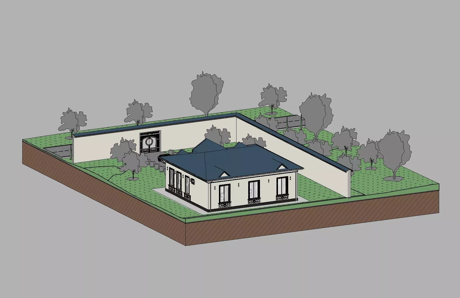 Classic House Revit Model 7 3D model_22