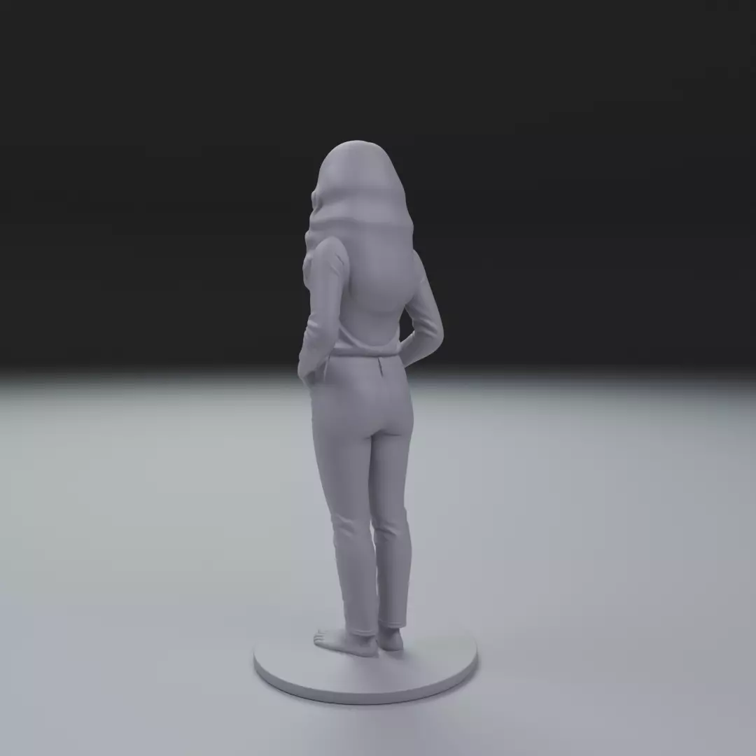 woman model pin up 3D print model_8
