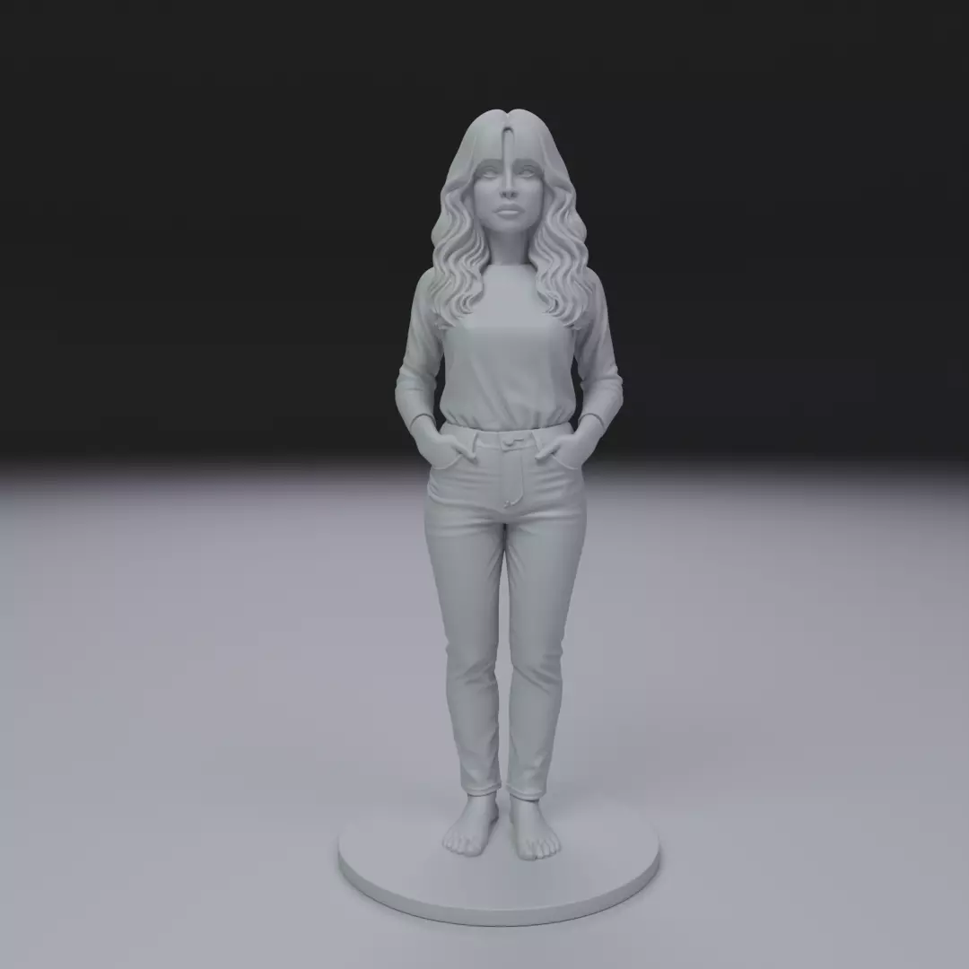 woman model pin up 3D print model_16