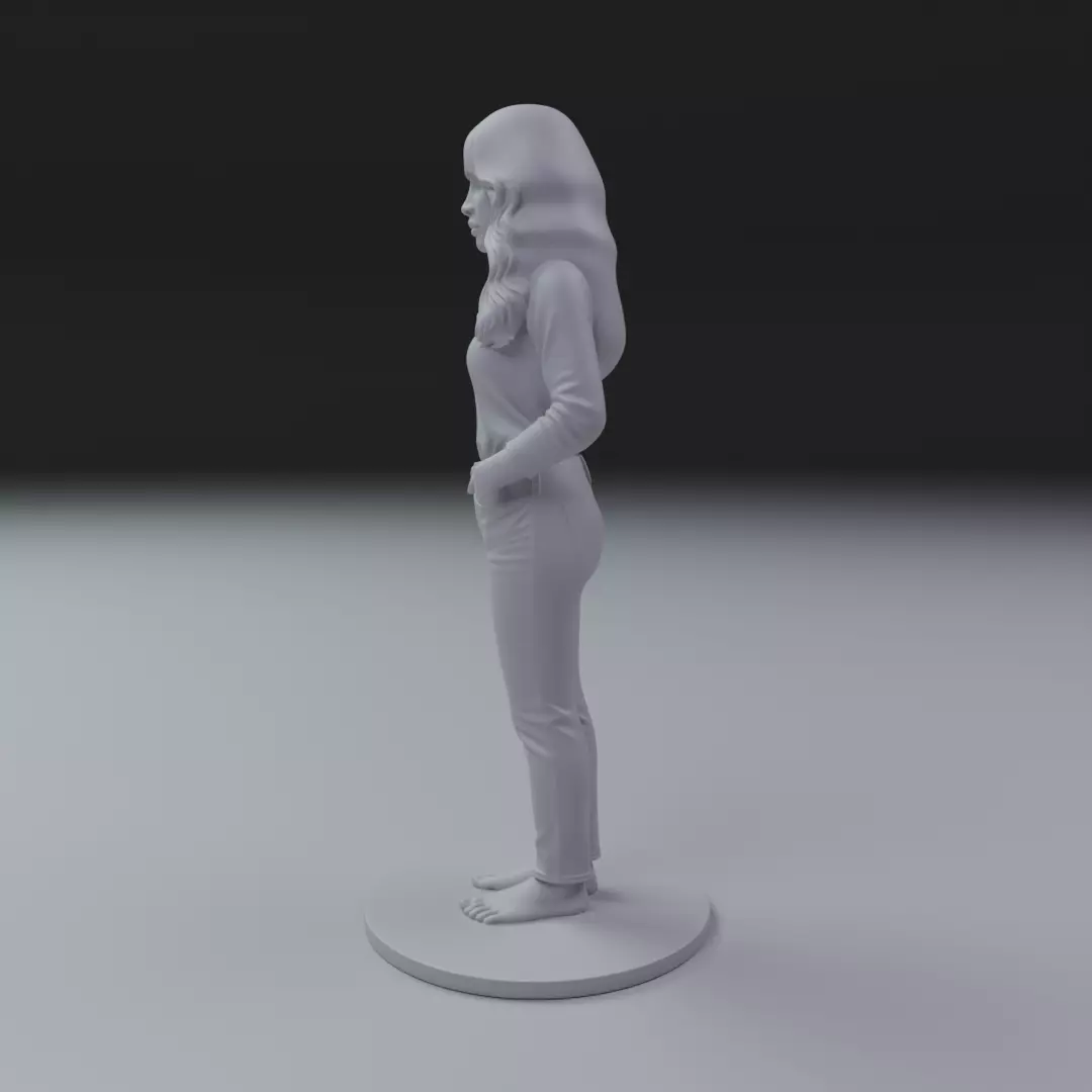 woman model pin up 3D print model_4