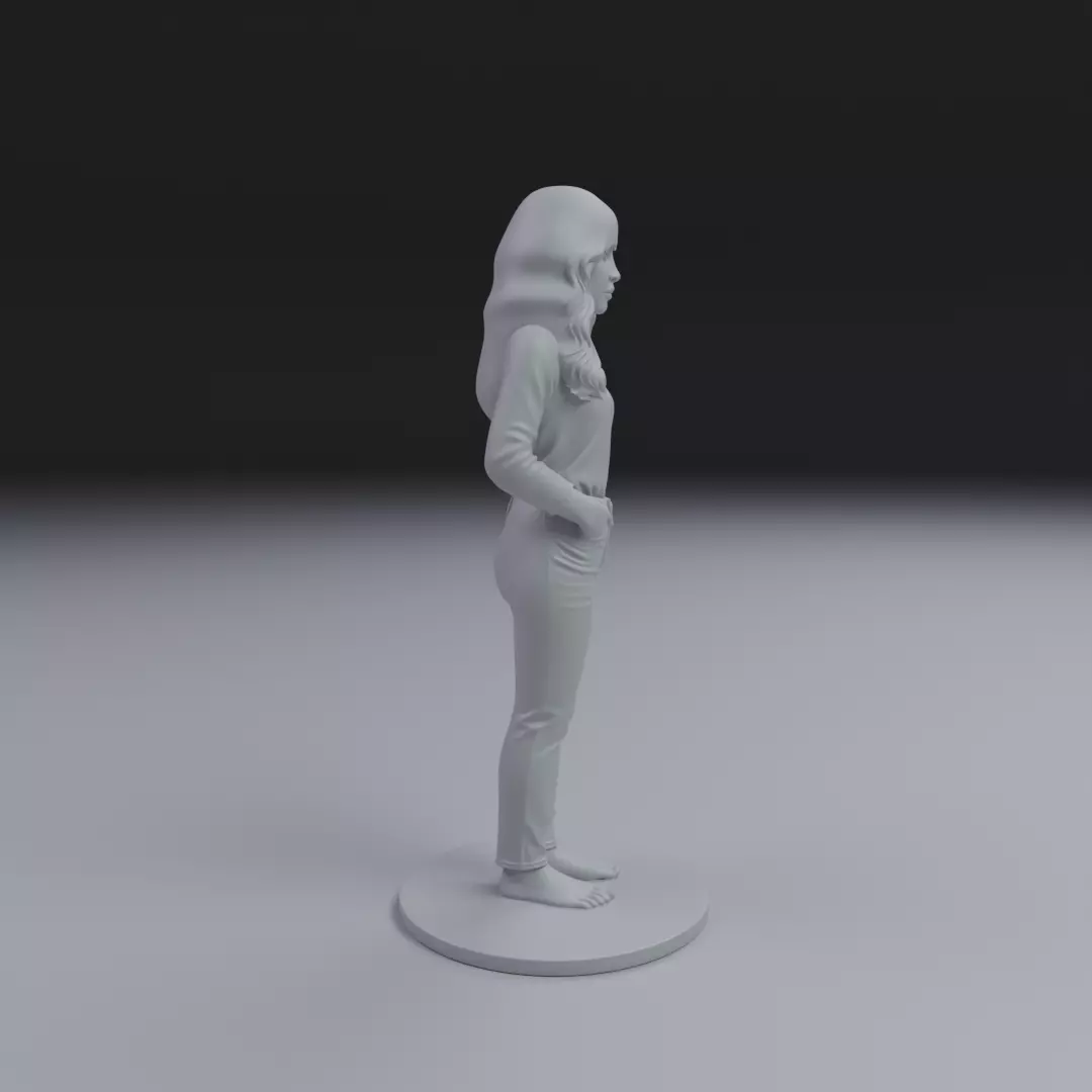 woman model pin up 3D print model_2