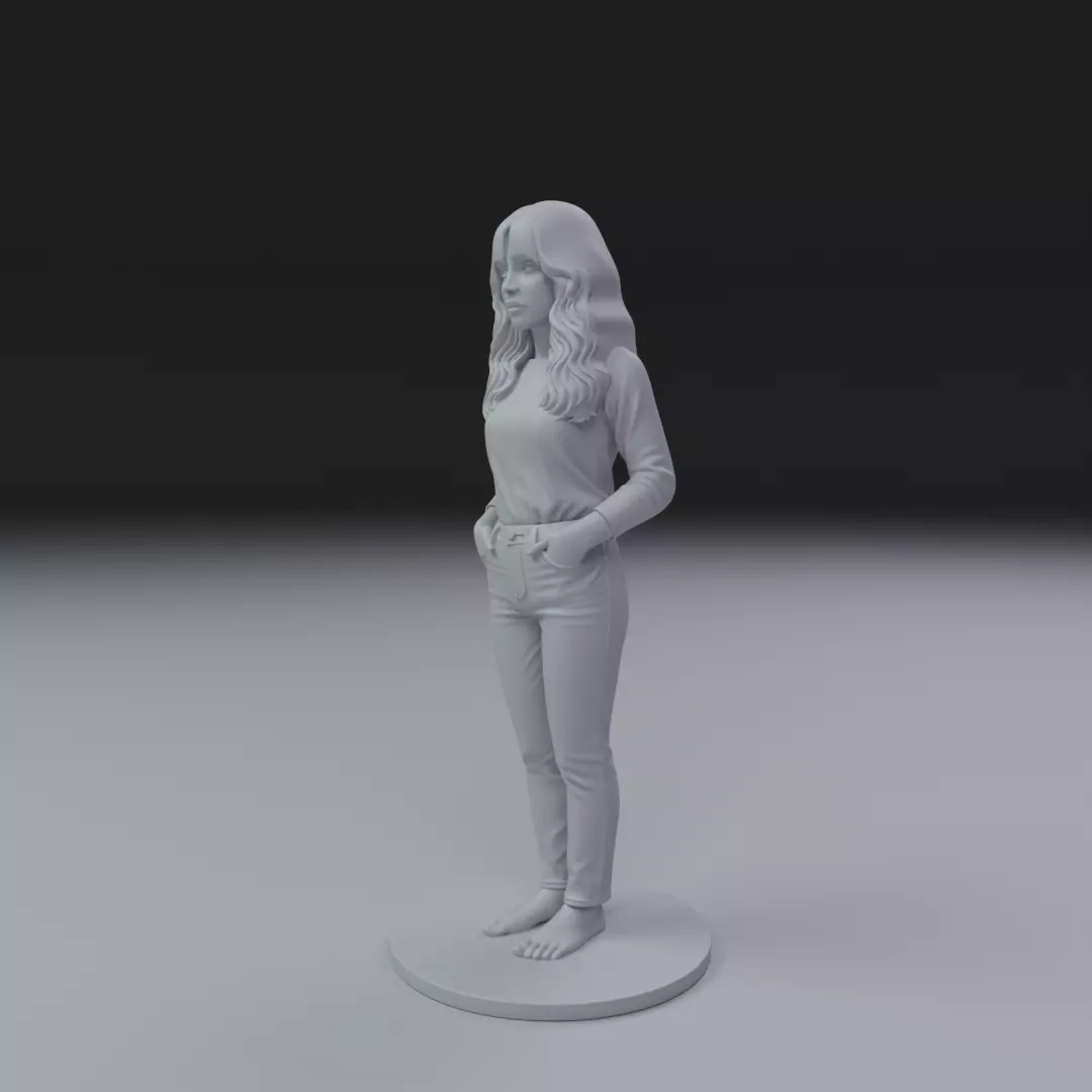woman model pin up 3D print model_10