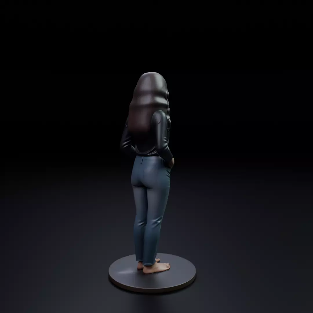 woman model pin up 3D print model_13