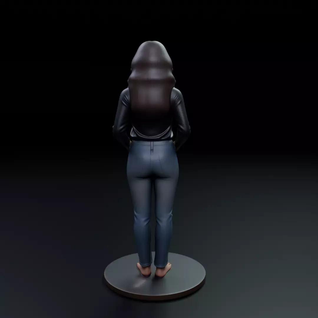 woman model pin up 3D print model_5