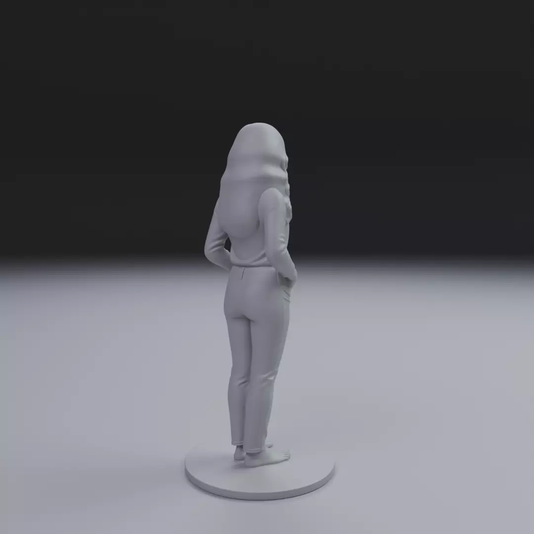 woman model pin up 3D print model_14