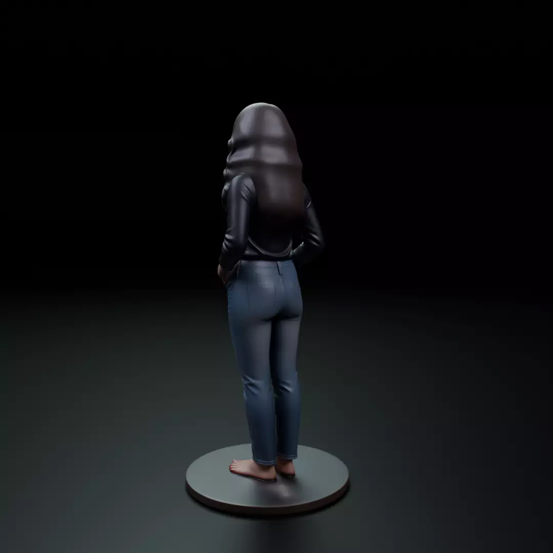 woman model pin up 3D print model_7