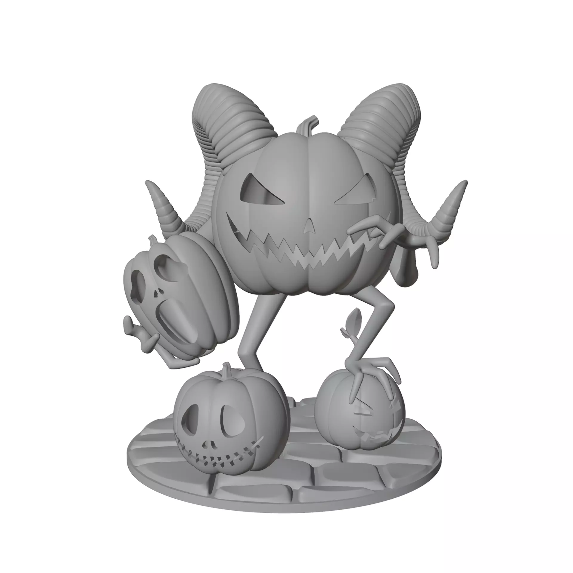 Sneaky Pumpkins Free 3D print model_1