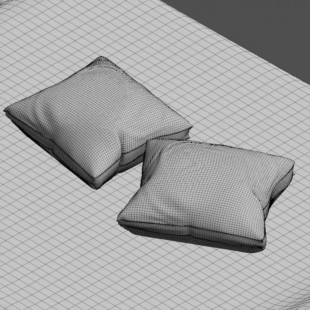 Isometric Bedroom Scene - Stylized Low-Poly Interior Diorama Low-poly 3D model_7