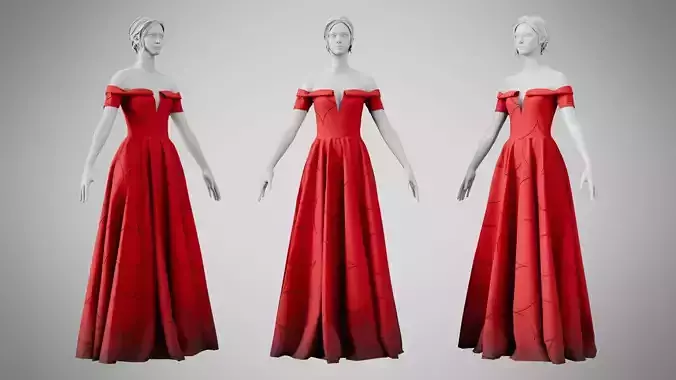 Dress 08 Alabama Crimson With Design