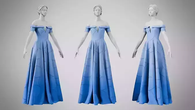 Dress 08 Little Boy Blue With Design