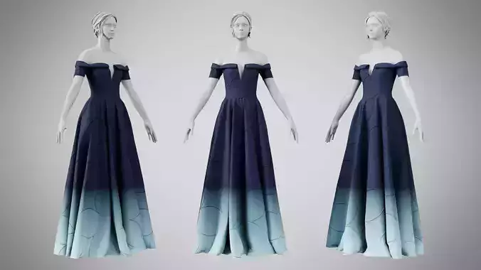 Dress 08 Yankees Blue With Design