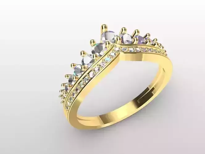 ANILLO TIARA - solitario