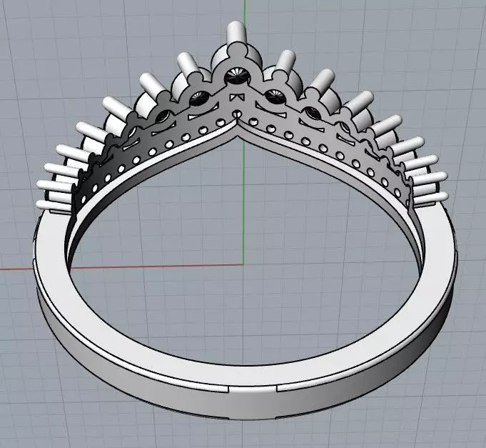 ANILLO TIARA 3D print model_7