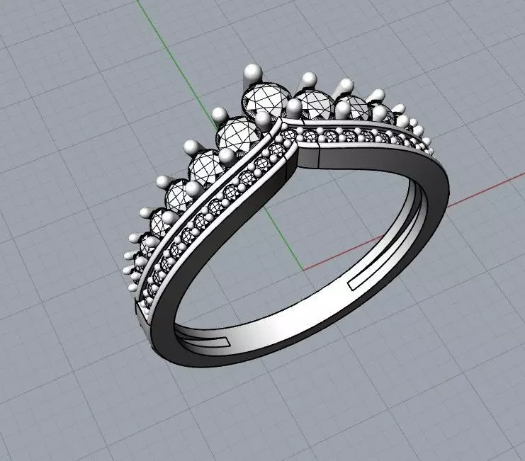 ANILLO TIARA 3D print model_4