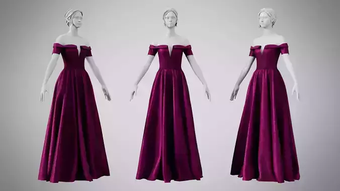 Dress 08 Plum Velvet