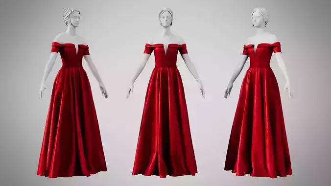 Dress 08 Ruby Velvet