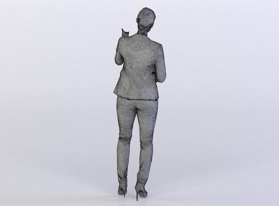 Rosy 0006 Woman pointing 3D model_6