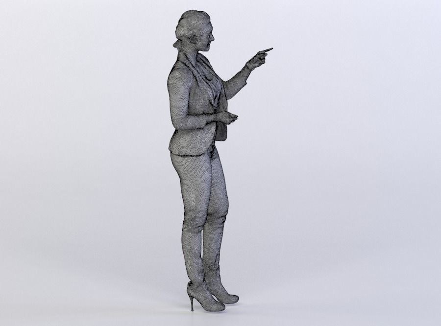 Rosy 0006 Woman pointing 3D model_7