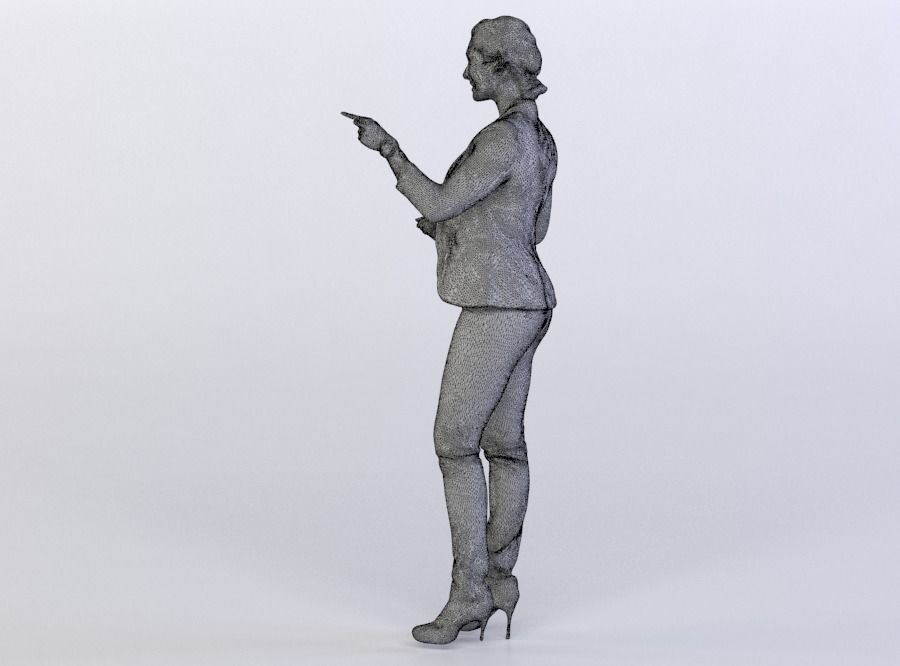 Rosy 0006 Woman pointing 3D model_5