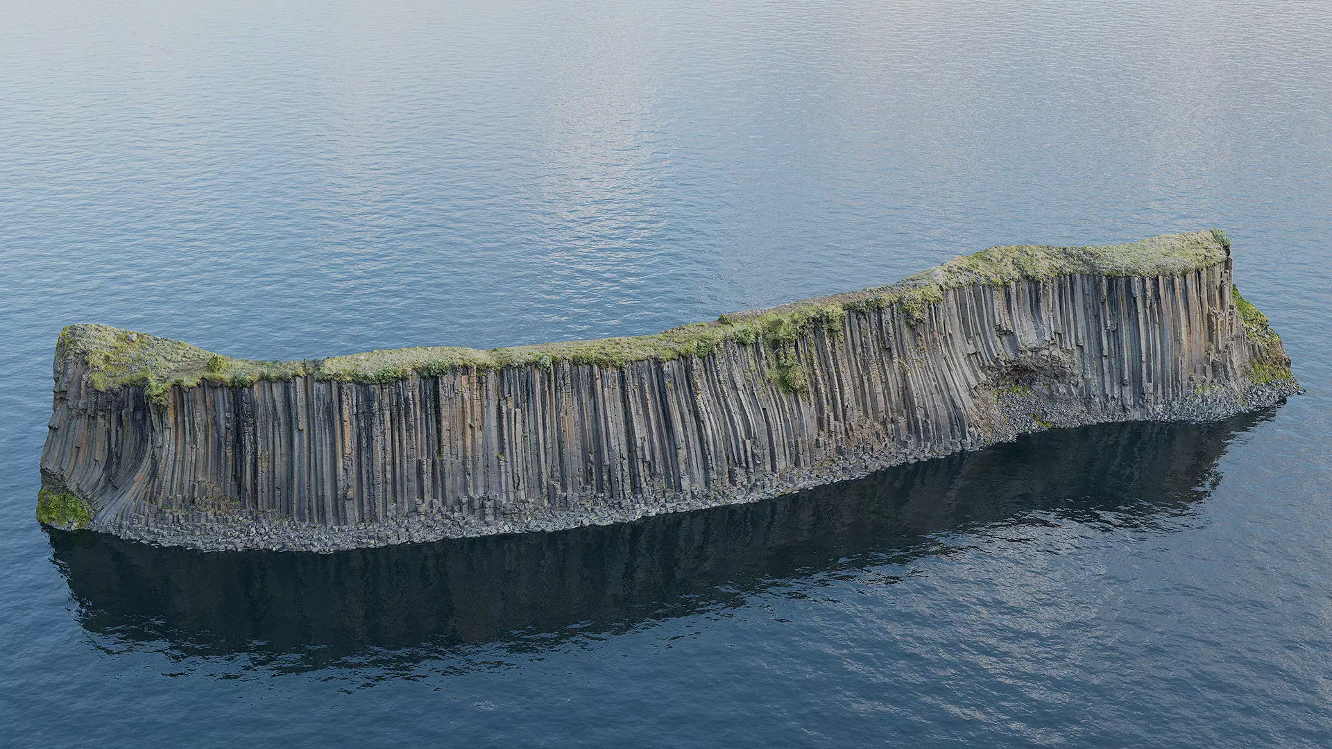 Basalt Cliff Rock Scan C Low-poly 3D model_1