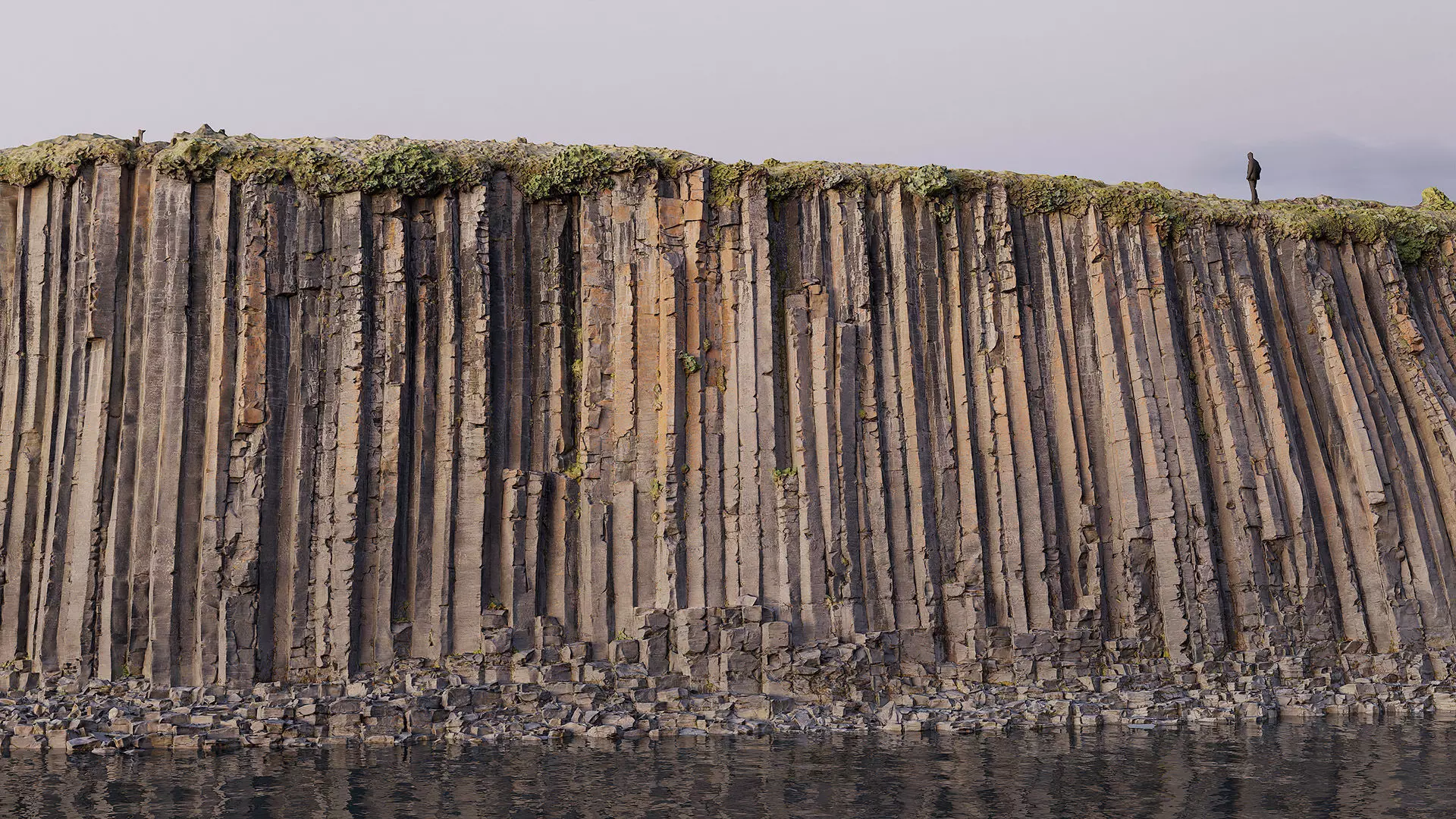 Basalt Cliff Rock Scan C Low-poly 3D model_7