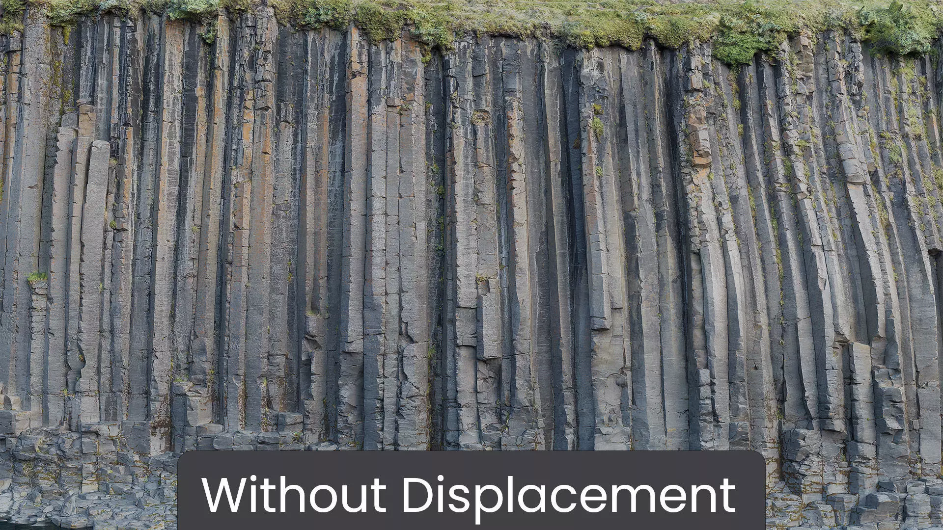 Basalt Cliff Rock Scan C Low-poly 3D model_4