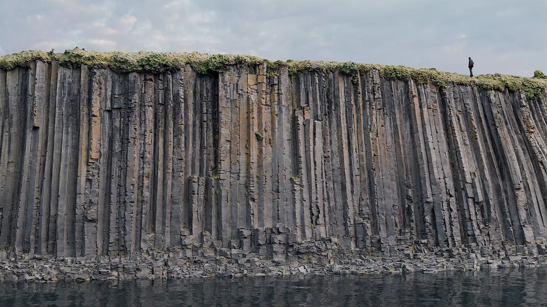 Basalt Cliff Rock Scan C Low-poly 3D model_6