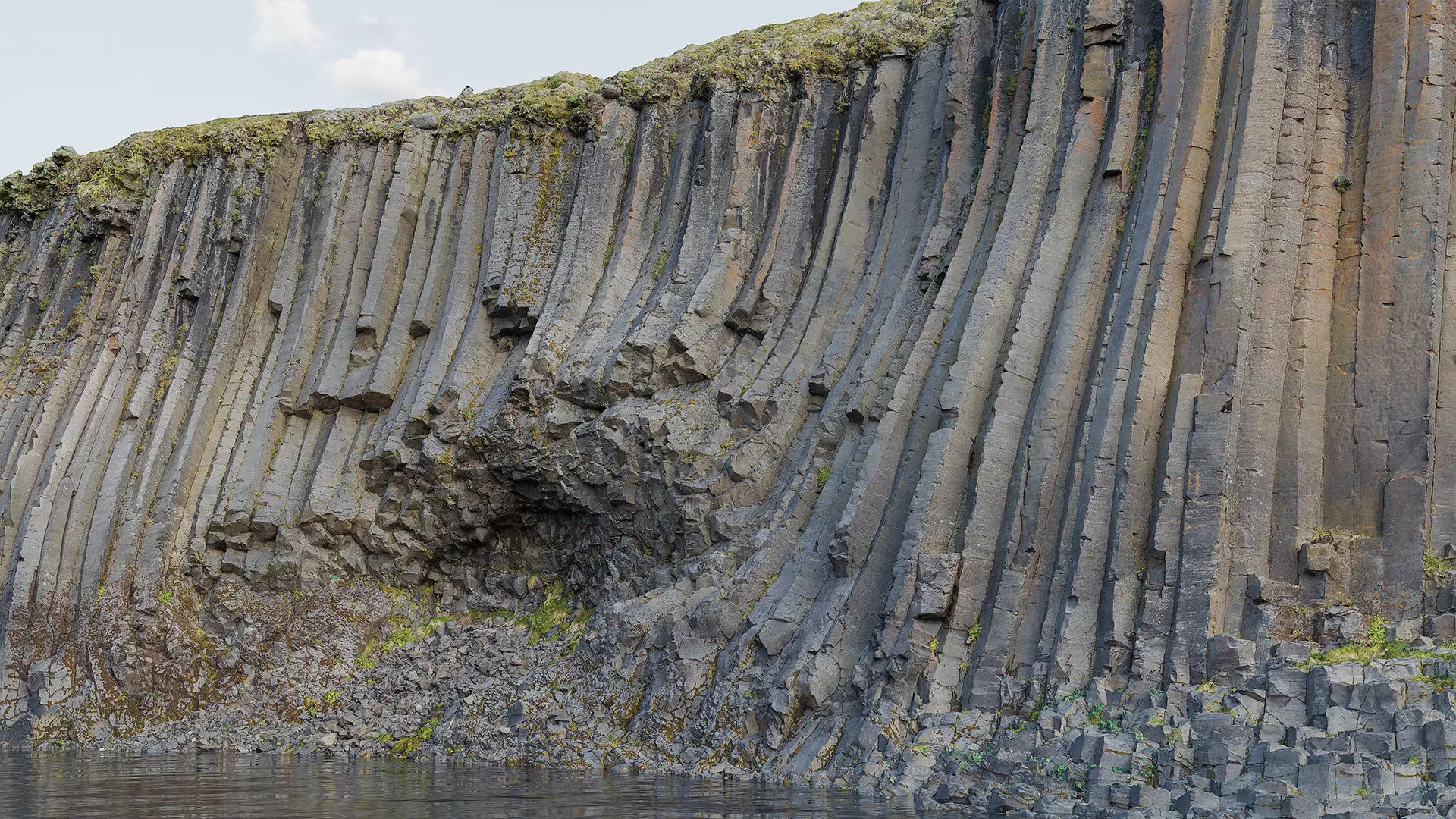 Basalt Cliff Rock Scan C Low-poly 3D model_13