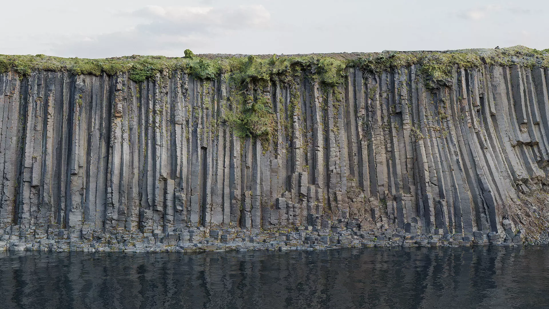 Basalt Cliff Rock Scan C Low-poly 3D model_10