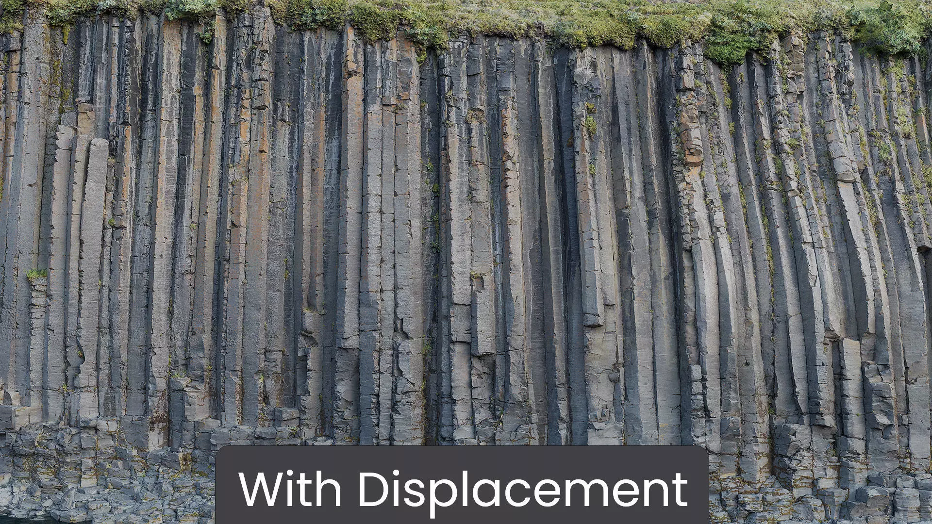 Basalt Cliff Rock Scan C Low-poly 3D model_5