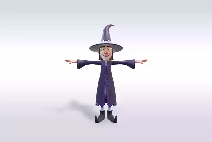 Witch man Halloween Character 