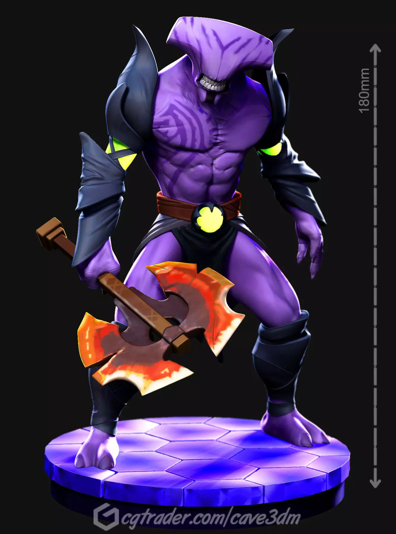 Faceless Void - 3D Printable Statue 180mm Fan Art 3D print model