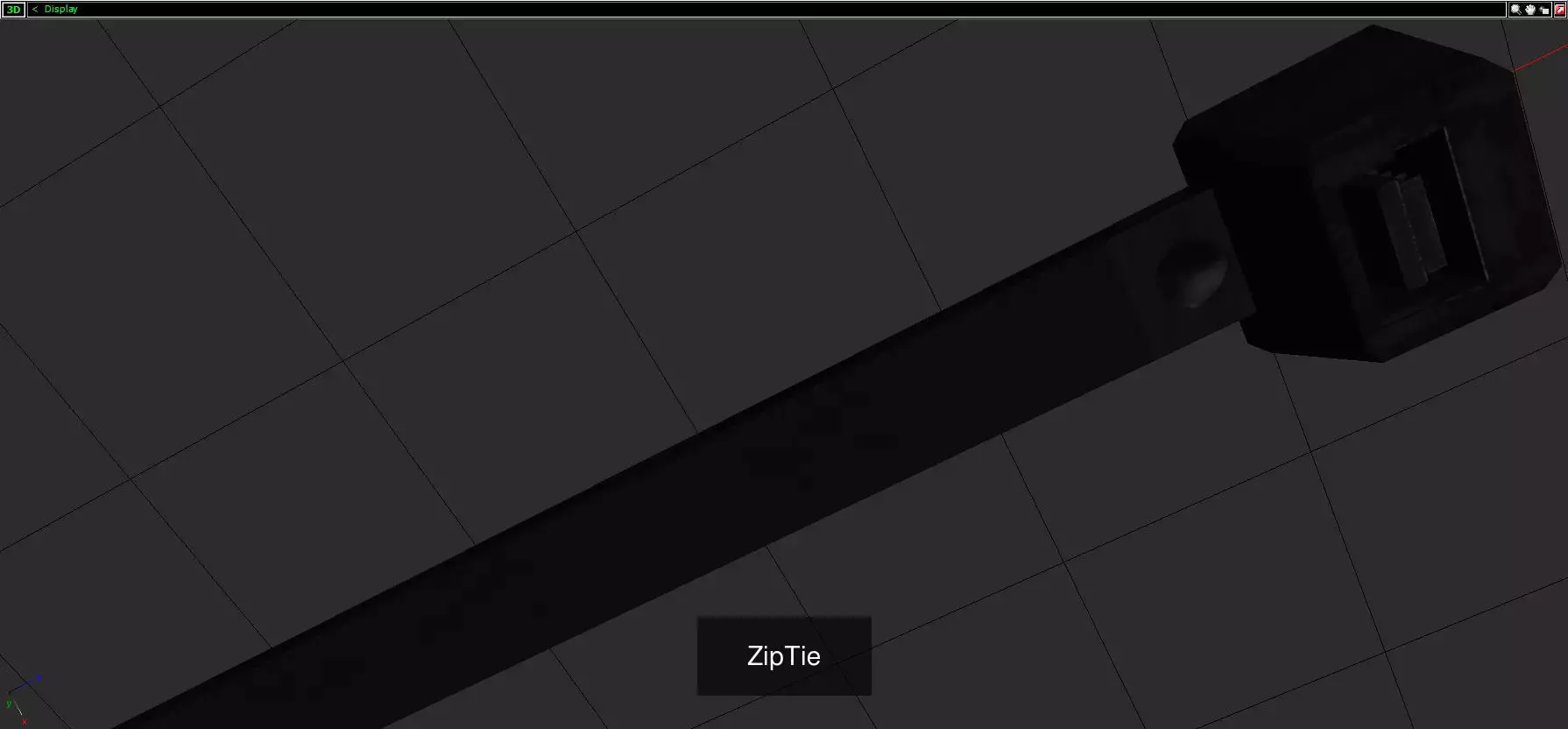 Black Zip-Ties 3D Model Collection_2